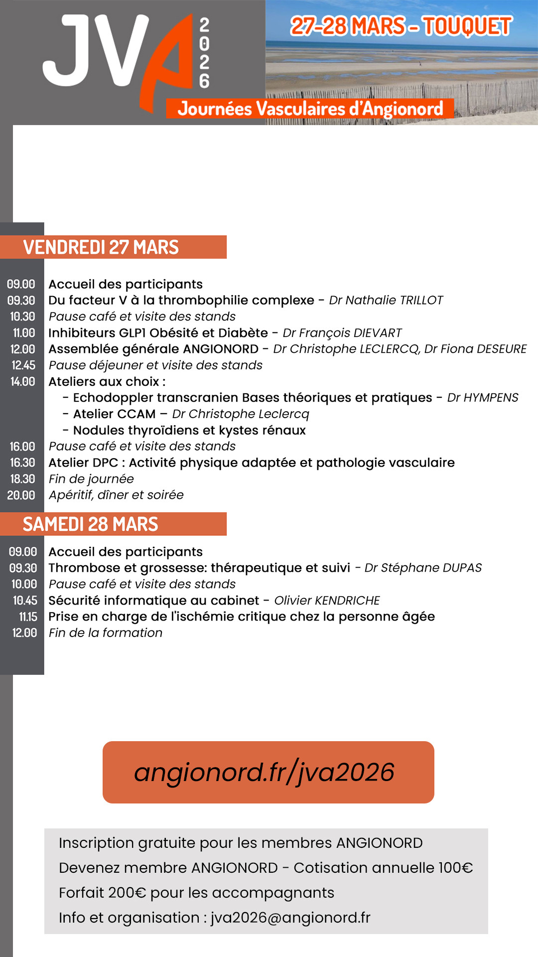 Journées Vasculaires d'ANGIONORD